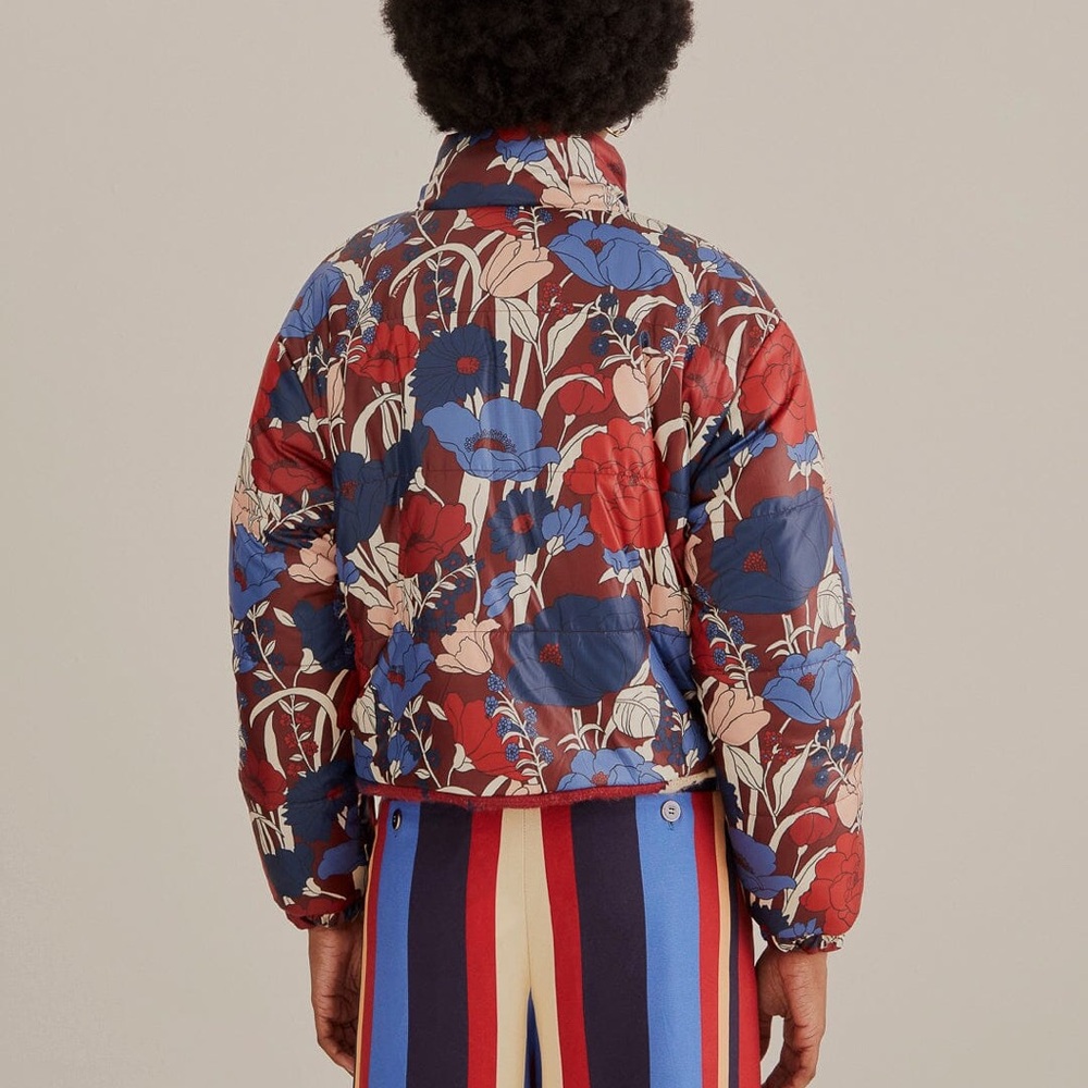 Farm Rio Carioca Tricot Puffer Jacket in size S - Picture 4 of 6